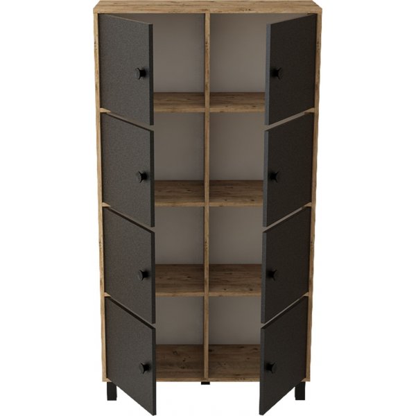 Vilamo skap 59 - Furu/svart Vilamo skap 59 - Furu/svart