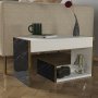 Ravenna sidebord - Hvit/gull/svart