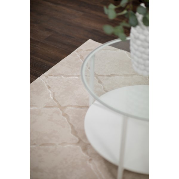 Karat Rhombus maskinvevd teppe Natural