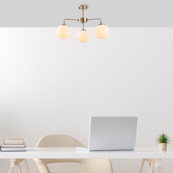 Trdtaklampe 10996 - Vintage/hvit