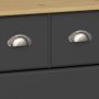 Nola kjpmannsdisk 91,5 x 38,5 x 78,5 cm - Svart/beige
