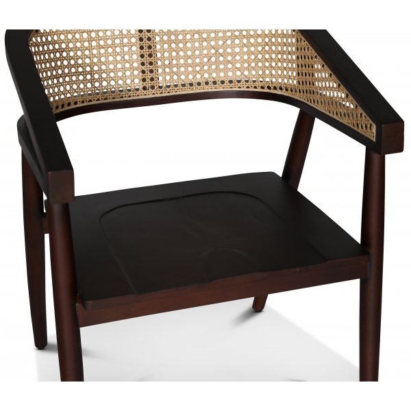 Skaraborg armstol - Brun mahogny/rotting Skaraborg armstol - Brun mahogny/rotting