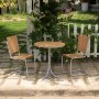 Mllan utendrsstol stabelbar i teak