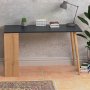 Sally skrivebord 120x60 cm - Antrasitt/eik