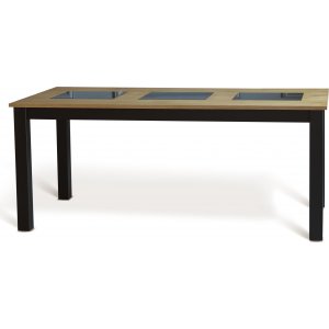 Jasmin spisebord 180 x 90 cm i eik med sorte ben Jasmin spisebord 180 x 90 cm i eik med sorte ben