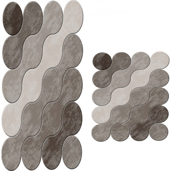 Dots baderomsmatte - Brun