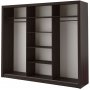 Mervyn garderobe med speil - Wenge