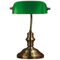Bankers Bordlampe - 42 Oksyd/Grønn
