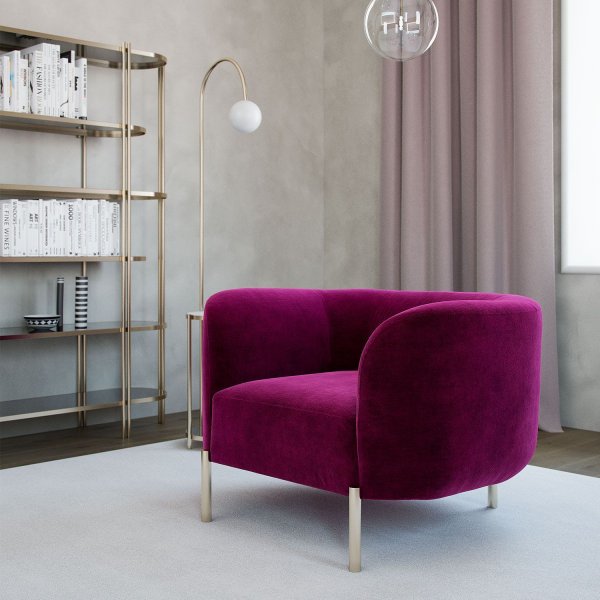 Macaroon lenestol - Fuksia