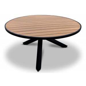 Ekenäs rundt spisebord Ø150 - Svart/Eik polywood Ekenäs rundt spisebord Ø150 - Svart/Eik polywood