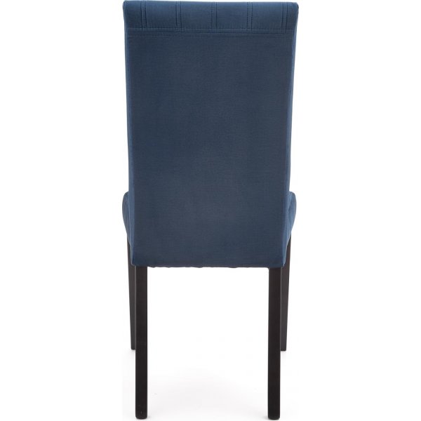 Stol Heather - Marinebl flyel & svart