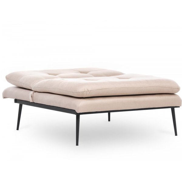 Kulperd sovestol nedfellbar - Hvit/svart