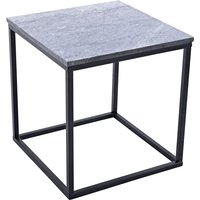 Accent sofabord 50 - Grå marmor/svart understell Accent sofabord 50 - Grå marmor/svart understell