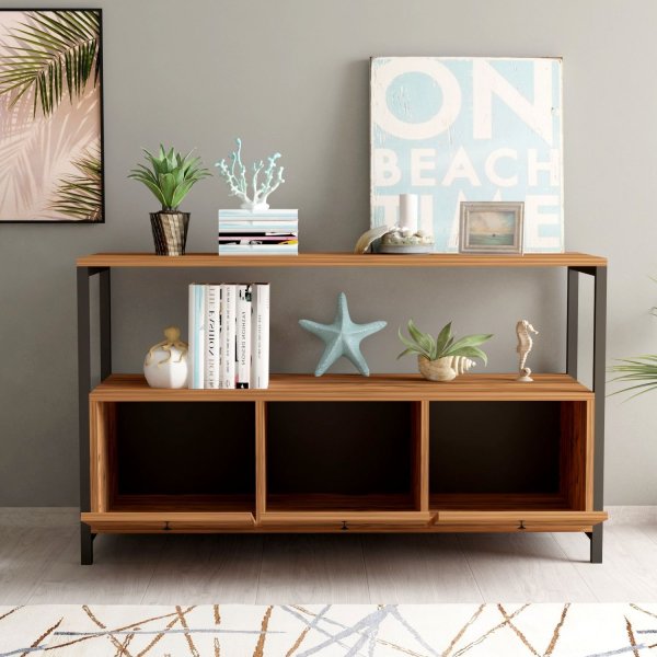 Nero simela skjenk - Valnøtt/svart + Møbelføtter Nero simela skjenk - Valnøtt/svart + Møbelføtter