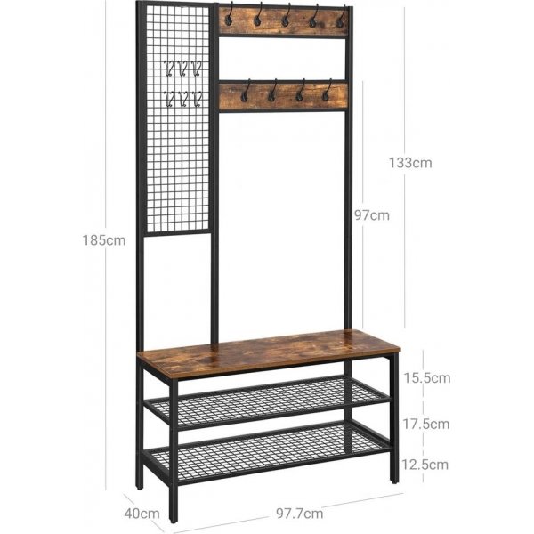 Sersjant hall møbler - Brun/svart Sersjant hall møbler - Brun/svart