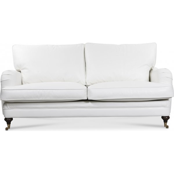 Howard London Premium 3-seters rett sofamodell - Hvit PU