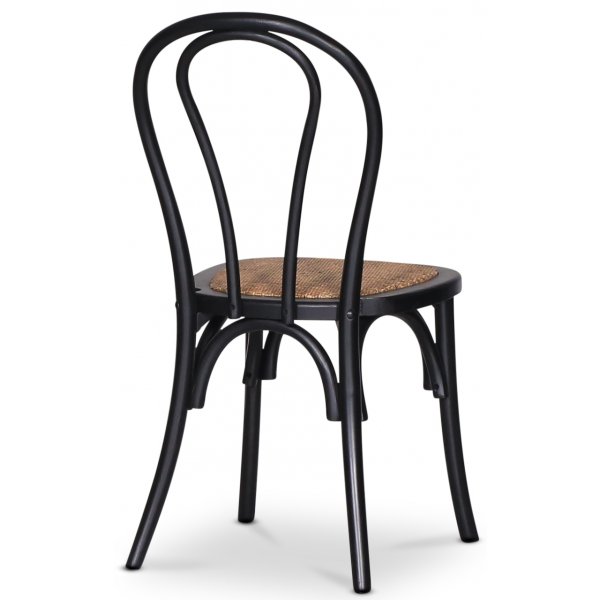 Omni spisegruppe, rundt spisebord Ø130 cm inkludert 4 stk. svarte Tony stoler i bøyd tre - Røykfarget eik + 3.00 x Møbelføtter Omni spisegruppe, rundt spisebord Ø130 cm inkludert 4 stk. svarte Tony stoler i bøyd tre - Røykfarget eik + 3.00 x Møbelføtter