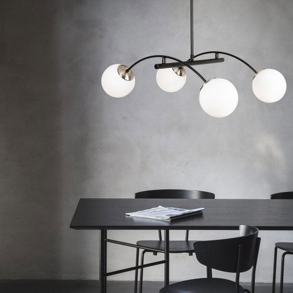 Hillevi taklampe 3811 - Sort/hvit