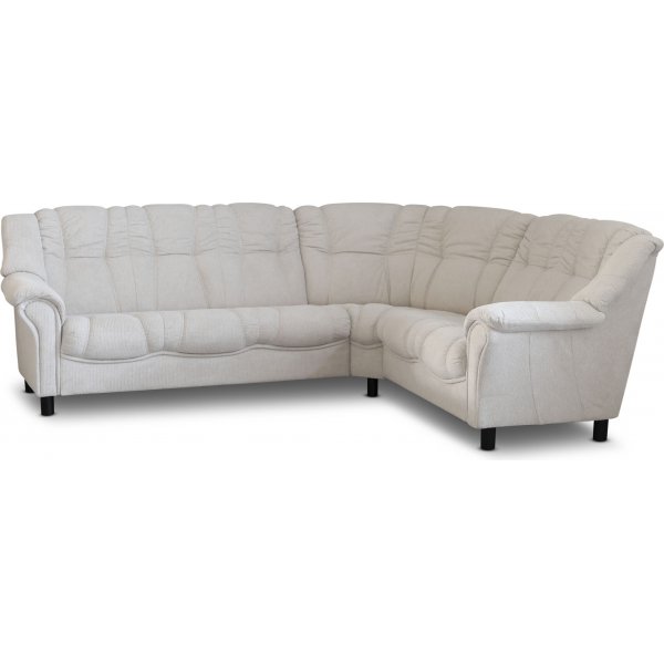 Vendbar hjrnesofa Rome i beige stoff