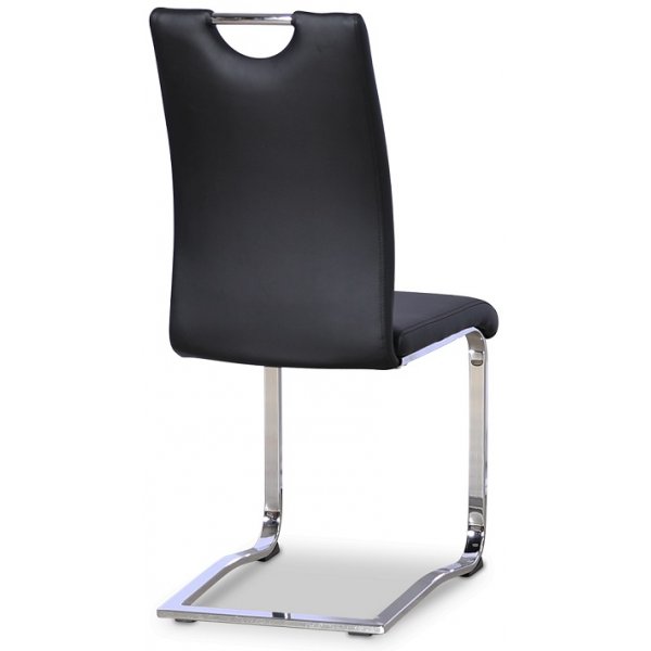 Opal stol - Sort PU / Krom Opal stol - Sort PU / Krom