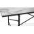 Portland spisebord 180 cm - Marmormønster/svart