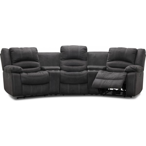 Cinema elektrisk 3-seters sofa - Grå Cinema elektrisk 3-seters sofa - Grå