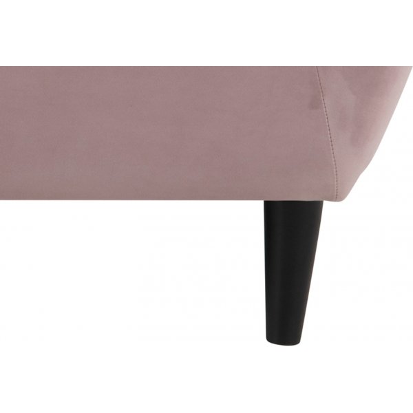 Felicia 3-seters sofa - Rosa (Fløyel) Felicia 3-seters sofa - Rosa (Fløyel)