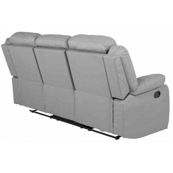 Mozart 3-seter Reclinersofa - Grå PU Mozart 3-seter Reclinersofa - Grå PU