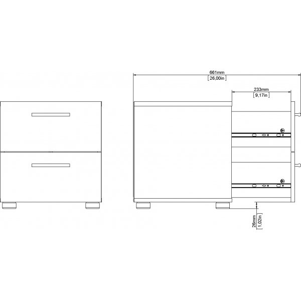 Pepe nattbord - Hvit