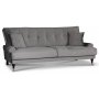 Adena 3-seters sofa - Slvgr flyel