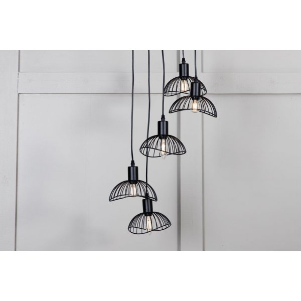 Ntthult taklampe - Svart