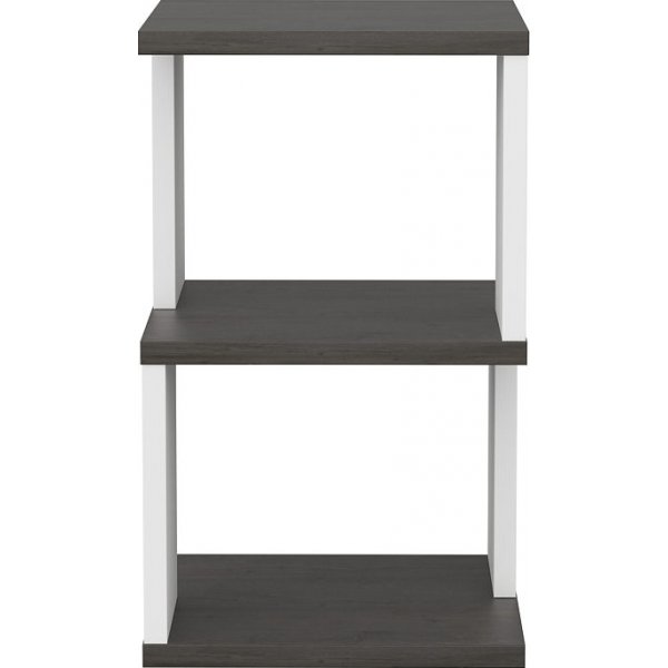 Carter nattbord - Mrk eik/hvit