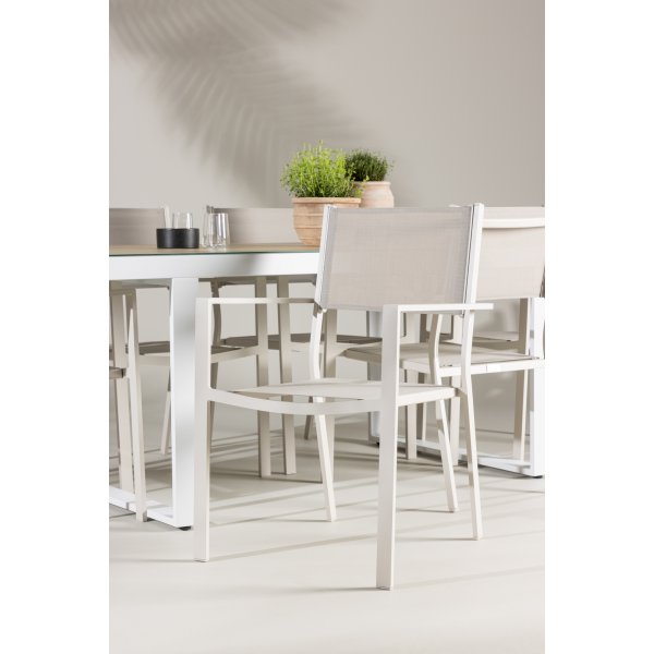 Utendrs stol stabelbar beige - Copacabana