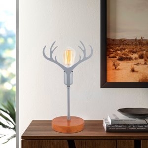 Antler bordlampe - Valntt/slv