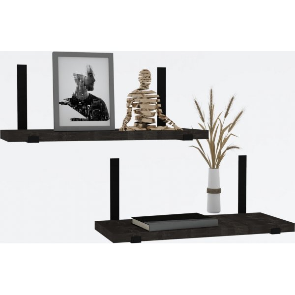 Lama vegghylle - Antrasitt Lama vegghylle - Antrasitt