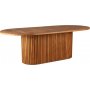 Salt ovalt teak spisebord 220x100 cm - Teakbord