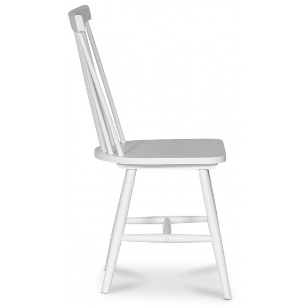 Pinnestol Karl - Hvitlakkert + Mbelftter