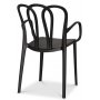 Thornet spisestol stabelbar - Svart (Plast)