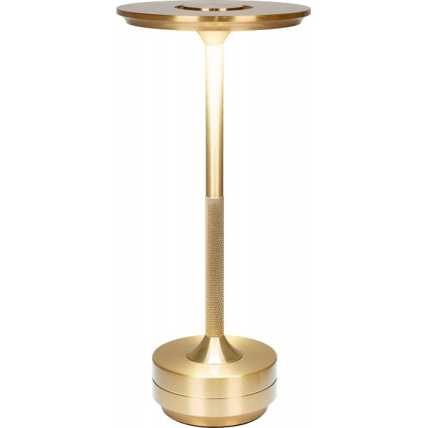 Lyneham oppladbar LED bordlampe - Messing