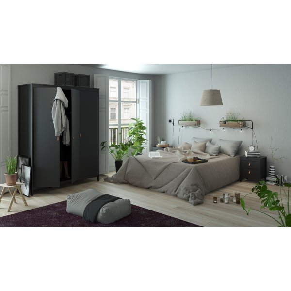 Madrid nattbord - Svart