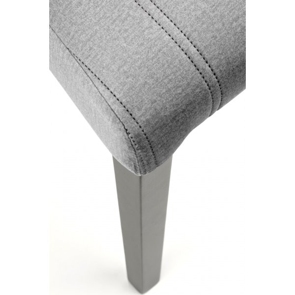 Stol Heather - Lys gr� fl�yel & svart