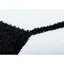 Barneteppe Brigid fotball - Sort/Hvit - Rundt 120 cm