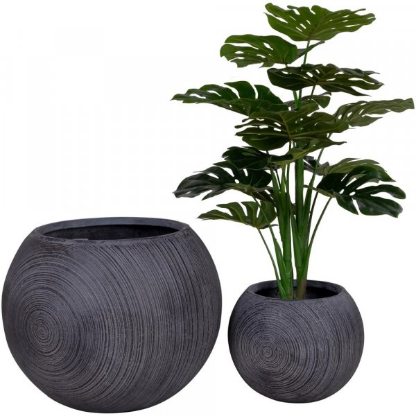 Nelson potter - Grå - 2 stk Nelson potter - Grå - 2 stk