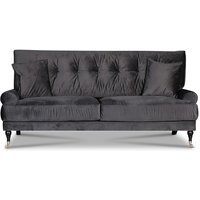 Adena 2-seter sofa - Mørkegrå fløyel Adena 2-seter sofa - Mørkegrå fløyel