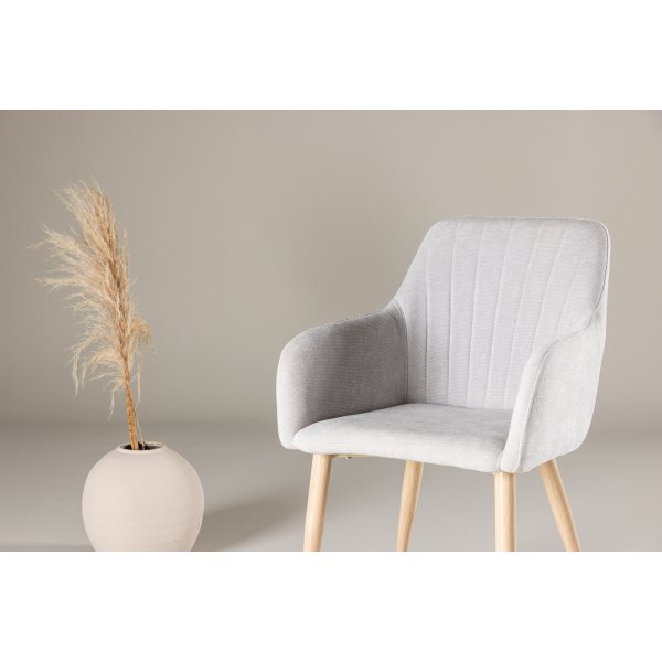 Komfort spisestuestol - Lys grå Komfort spisestuestol - Lys grå