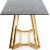 Juke spisebord 160x90 cm - Sort marmor/gull