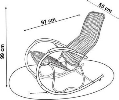 Komfort Digi 2 gyngestol- Krom/svart Komfort Digi 2 gyngestol- Krom/svart
