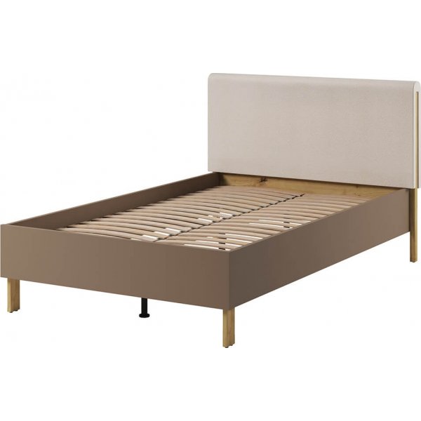 Lenny sengeramme 120 x 200 cm - Artisan eik/beige/tr�ffel