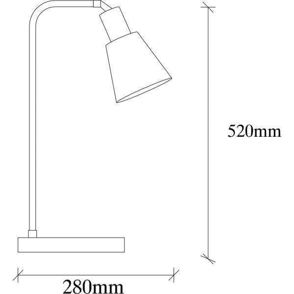 Emek bordlampe - Svart/vintage