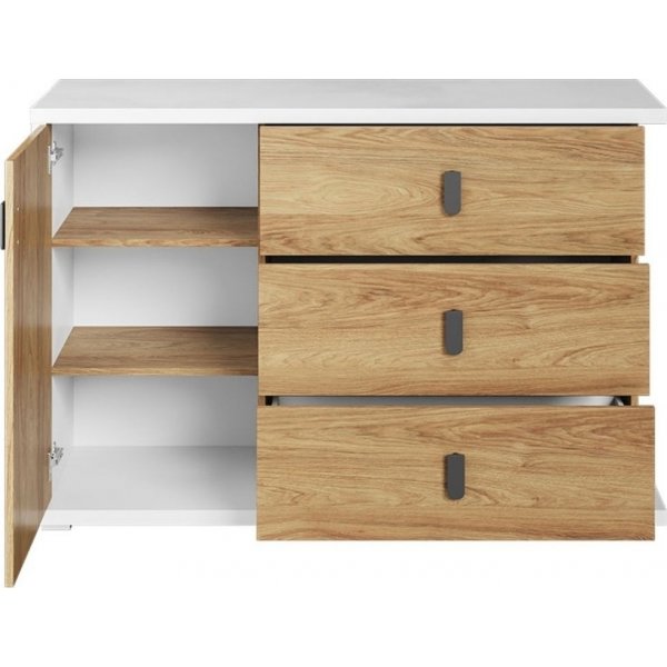 Simi kommode 135 cm - Hickory/hvit Simi kommode 135 cm - Hickory/hvit